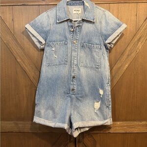 NWT Show Me Your Mumu denim romper size XS
